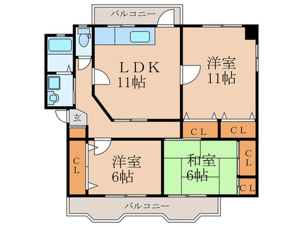 アーベイン川津の物件間取画像